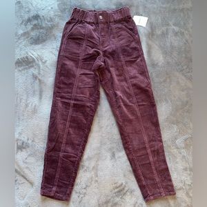 F21 Chocolate Woven Pants
